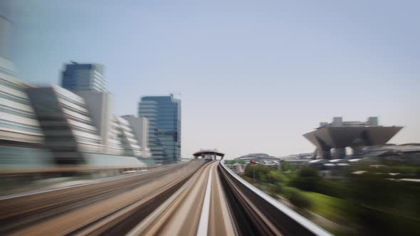 Train Ride Tokyo Japan