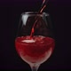 Slow Motion of Pouring Red Wine From Bottle Into Goblet - VideoHive Item for Sale