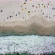 Top down view of beachgoers on large white beach - VideoHive Item for Sale
