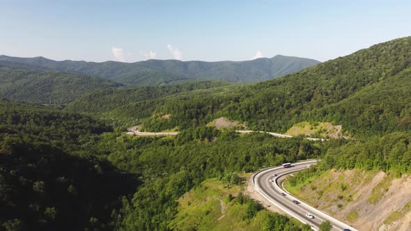 a Highway in the Mountains