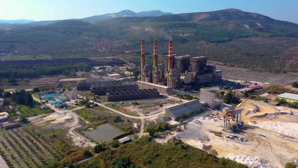 Mining Industry Plant in Mountains