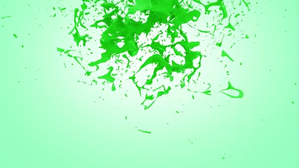 Green Paint Splash