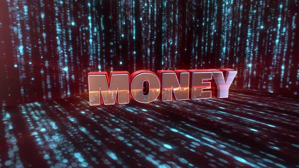 Money 3d consept text