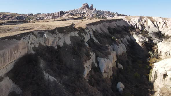 Cappadocia Landscape Aerial View. Turkey. Goreme National Park