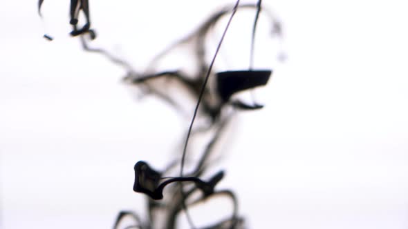 Close Up Of Black Ink In Water alt