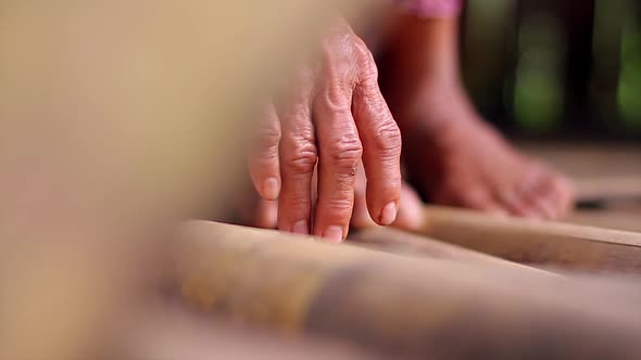 Hands of an Old Grandmother.