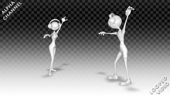 3D Man and Woman - Dance Happy Pack