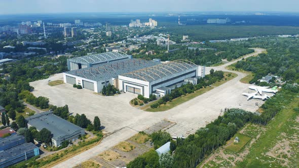 Antonov Aircraft Factory in Kiev. Shooting From the Sky