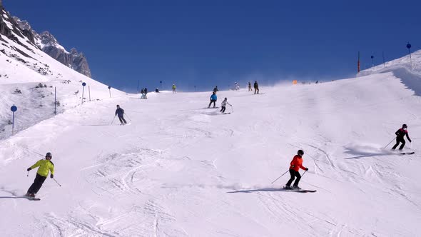 Tourists Enjoying Adventure Sport