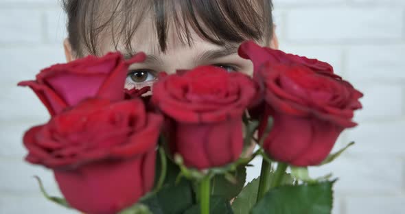 Trendy Teen with Flowers