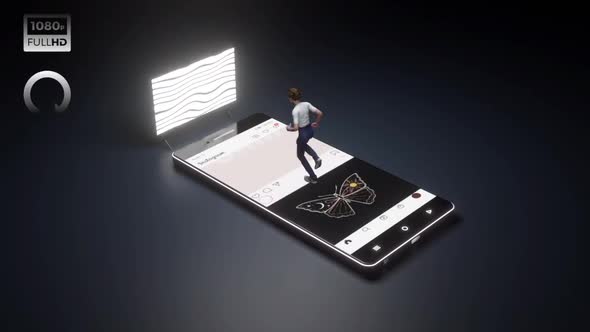 Vj Loop - Social Media Running alt