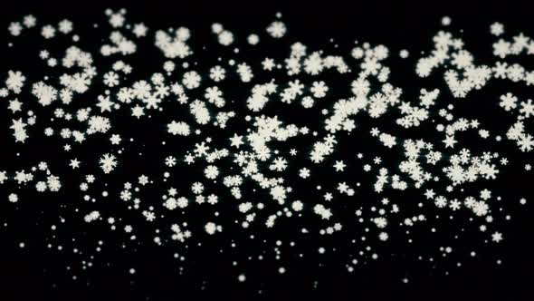 Snow Flakes Falling Down.