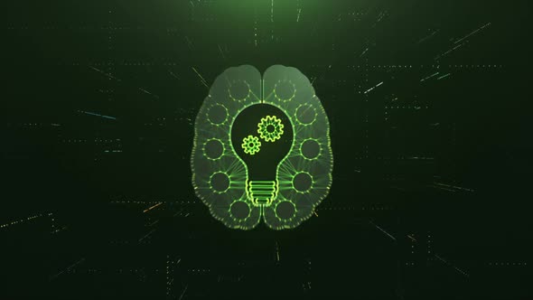 Scan Brain with Idea Bulb and AI Gears alt