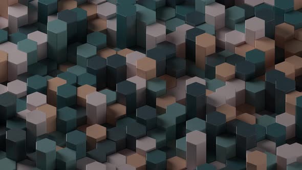 Colorful Hexagon Animation Background