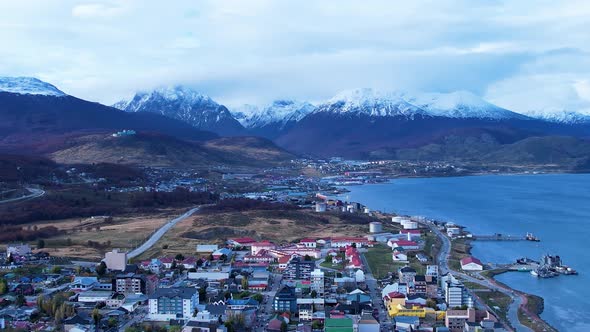 Patagonia landscape. Ushuaia Tierra del Fuego. Patagonia Argentina.