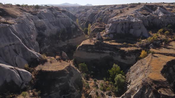 Cappadocia Landscape Aerial View, Turkey, Goreme National Park