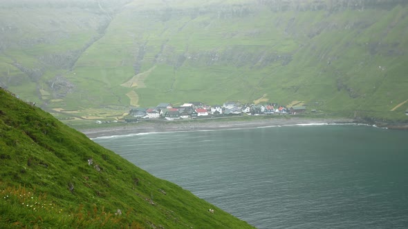 Faroese Village of Tjornuvik