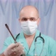 The Doctor Holds a Screwdriver in His Hands and is Surprised - VideoHive Item for Sale