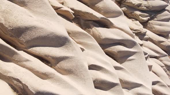 Vertical Video Cappadocia Landscape Aerial View