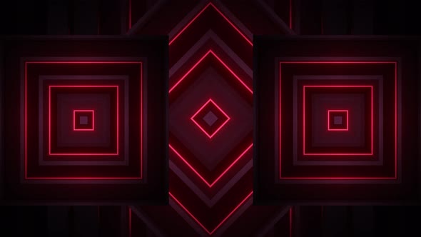 4k Red Neon Vj Pattern 9