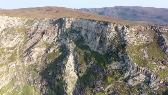 Flying Around the Top of Tormore Island By Port Between Ardara and Glencolumbkille in County Donegal