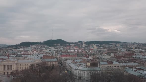 Aerial City Lviv, Ukraine