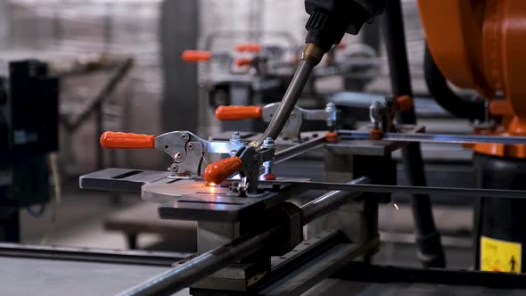 Welding Robots At Work