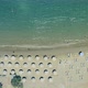 Greece, Kea Tzia island. Aerial drone view of Otzias beach - VideoHive Item for Sale