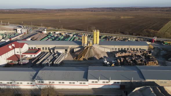 Aerial Flight Large Ore Mineral Processing Plant