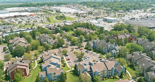 Town of East Brunswick New Jersey an Apartment Complex Community Near Shopping Complex in America