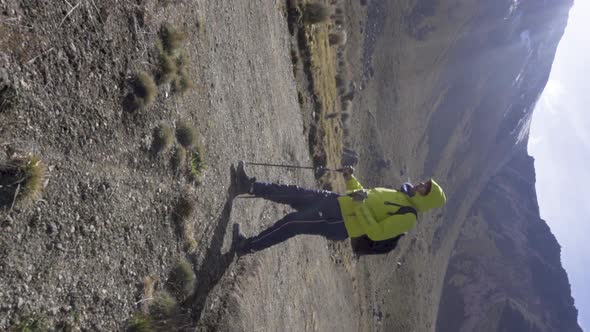 close up video of the nevado de toluca volcano view of the main peaks