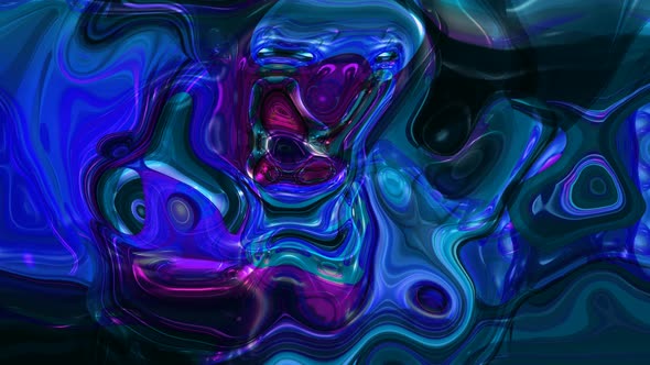 Blue Pink Silky Liquid Effect Animated Background