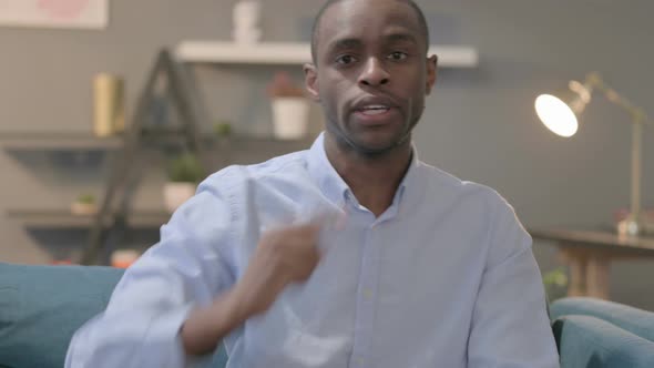 Portrait of African Man Feeling Angry Fighting