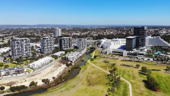 Aerial View of a Resort Hotel in Australia