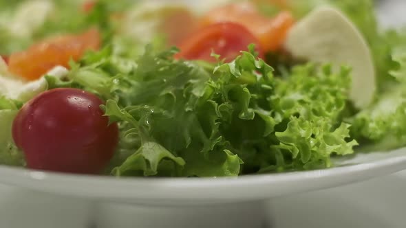 Appetizing Salad On Plate