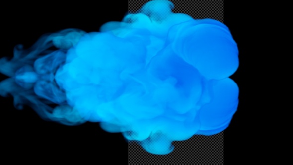 Cinematic Blue Smoke Reveal alt