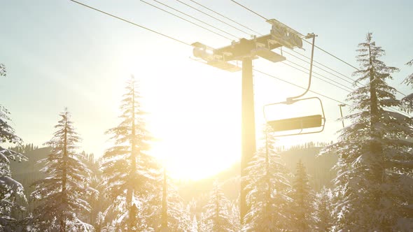 Empty Ski Lift