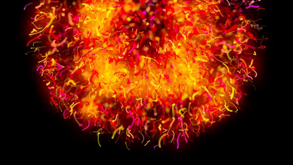 Abstract Particles Explosion V7