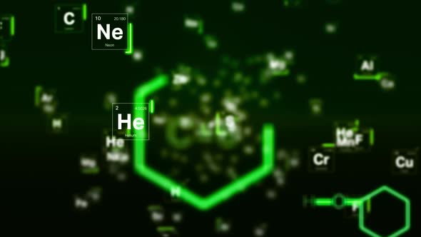 Periodic Table Motion Background