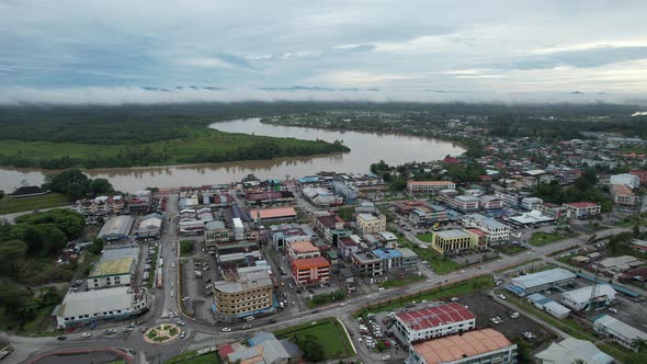 The Towns of Sarawak, Borneo, Malaysia