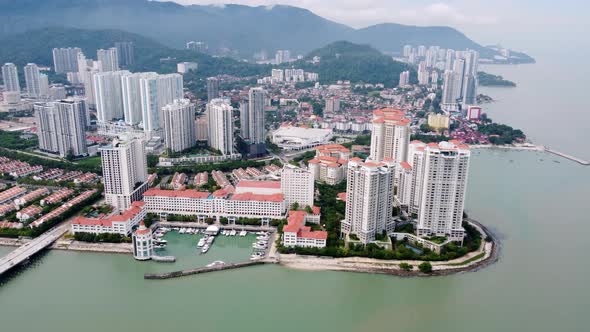 Aerial view Tanjung Tokong high rise condominium