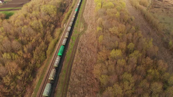 A Train That Carries a Train of Freight Cars