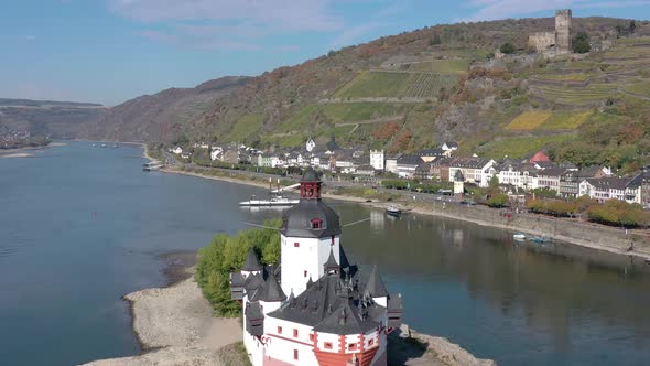 Unusual Abandoned Castle in the Rhine Valley in Germany