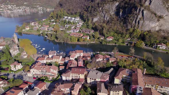 Lavena Ponte Tresa A Beautiful Town on the Swiss Italy Border Near Lugano