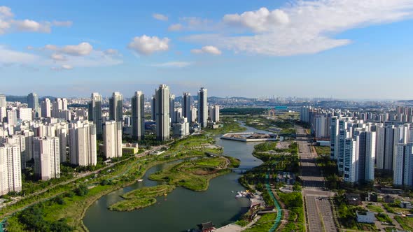 Incheon Cheongna International City Cheongna Lake Park Cheongna City Tower