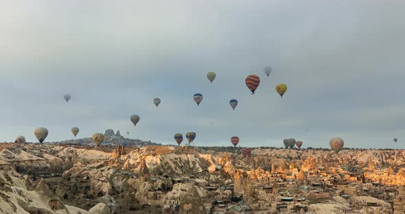 A Lot of Balloons Flying in the Sky