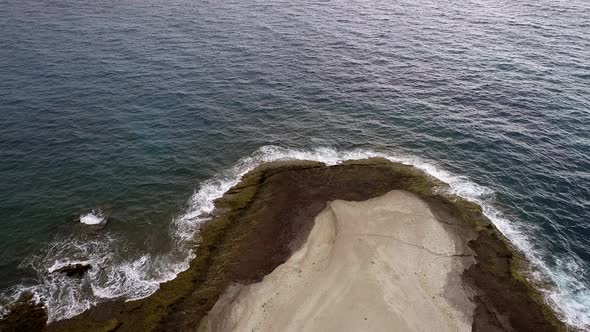 Cliffs of Playa de Los Morteros, Tenerife, Spain, Atlantic Ocean