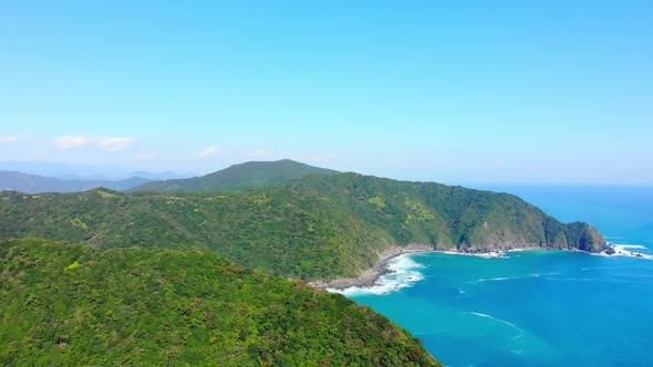 beautiful natural coastline with turquoise water