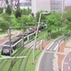 View of the Bilbao tram. Green and sustainable city. - VideoHive Item for Sale