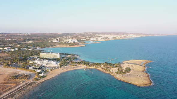 Aerial: The Makronissos beach